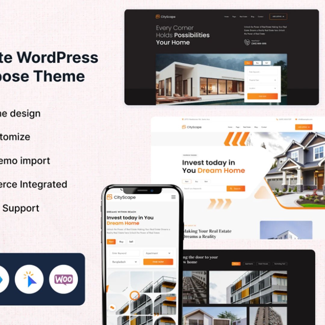 CityScape – Real Estate WordPress Theme