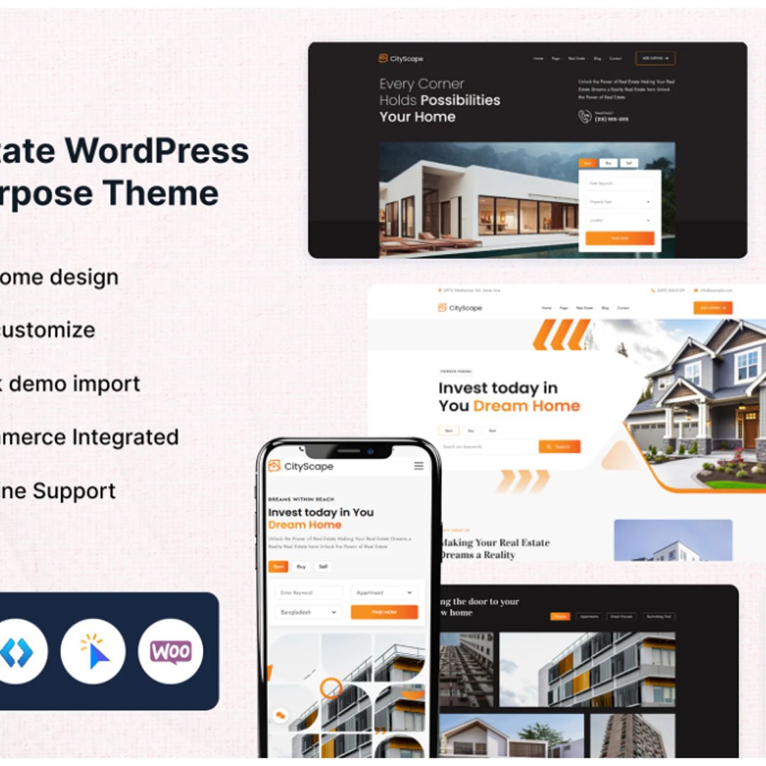 CityScape – Real Estate WordPress Theme