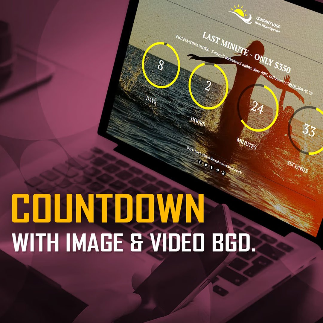 CountDown With Image or Video Background WP Plugin
