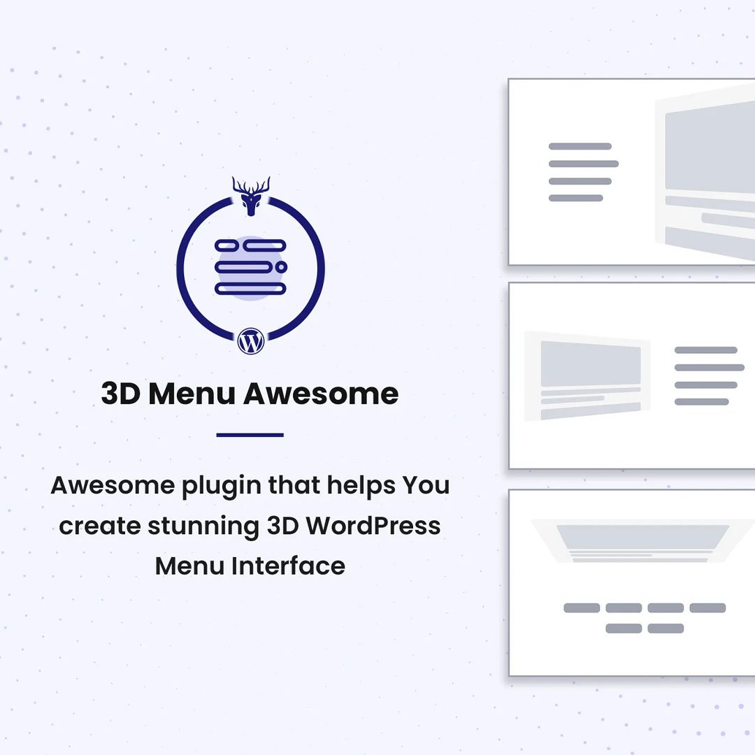 Stunning 3D Off Canvas Menu WordPress Plugin