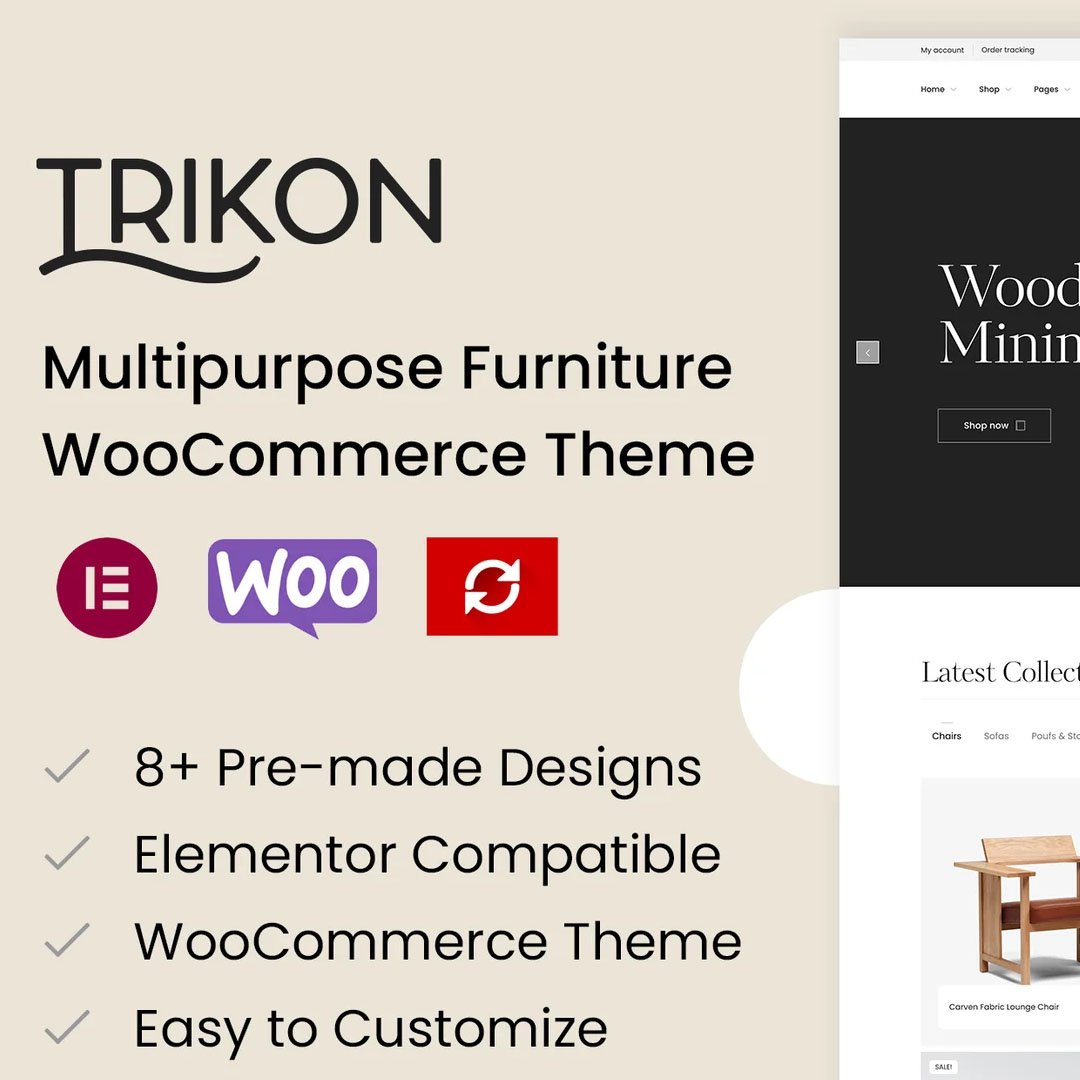 Trikon - Multipurpose Furniture WooCommerce Theme