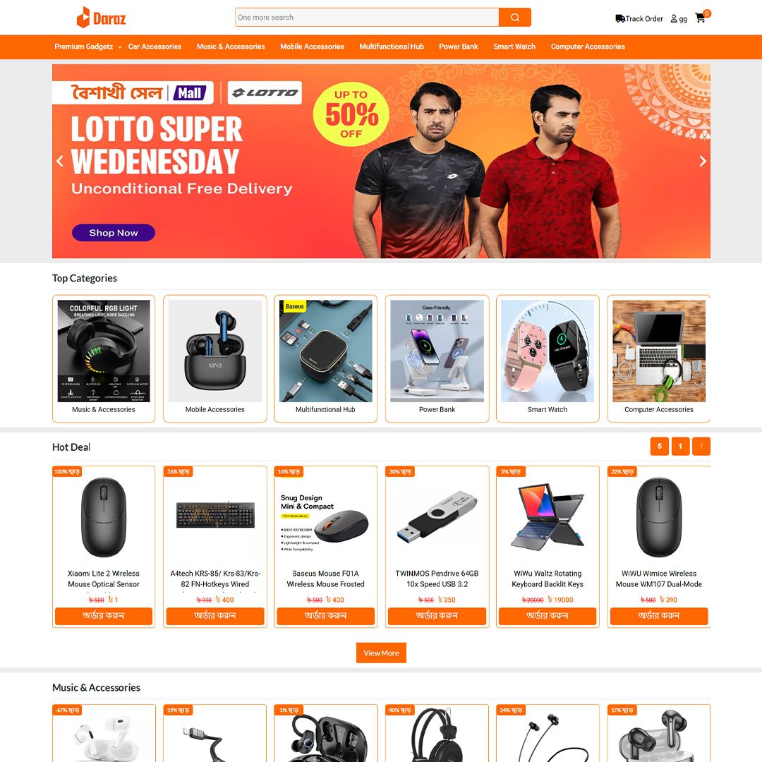 Daraz - Laravel Script Website